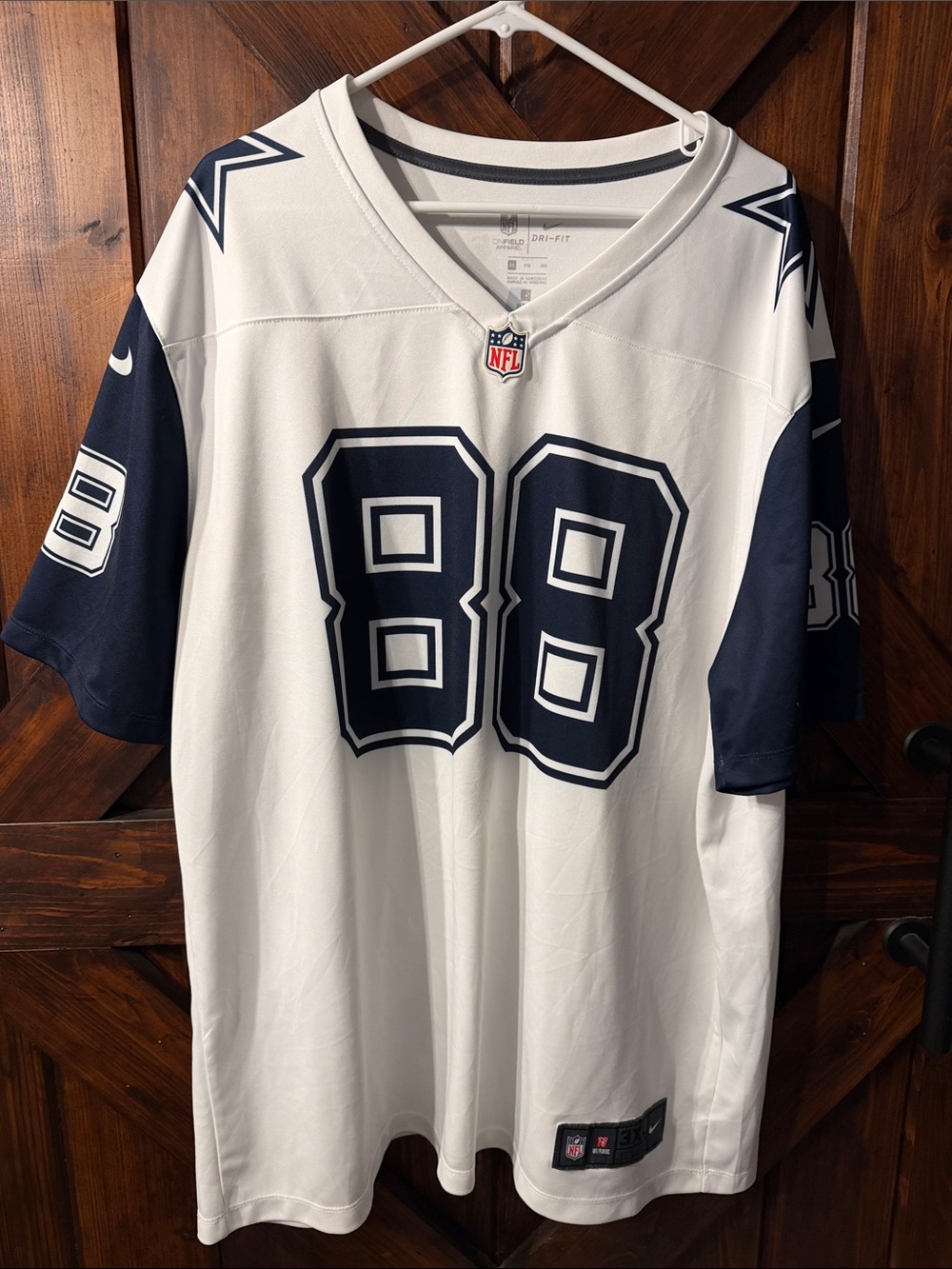 Nike White & Navy Dallas Cowboys #88 Lamb Jersey